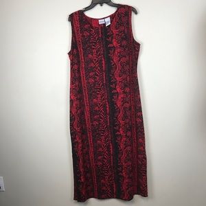 Carolina Colours Red and Black Dress 18